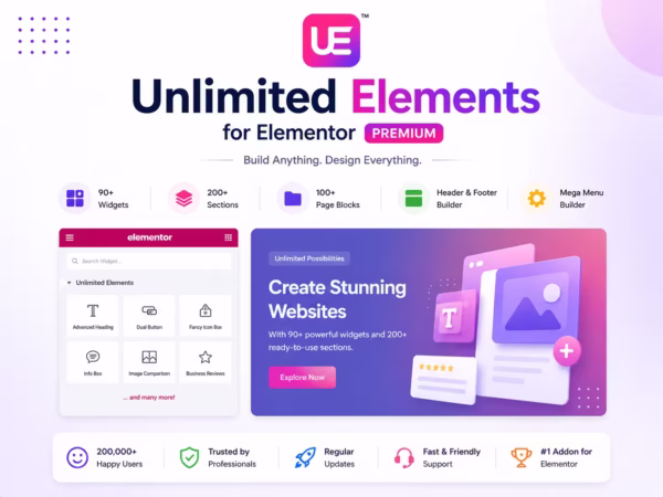 Unlimited Elements for Elementor Premium – Advanced Widgets, Templates & Design Addons