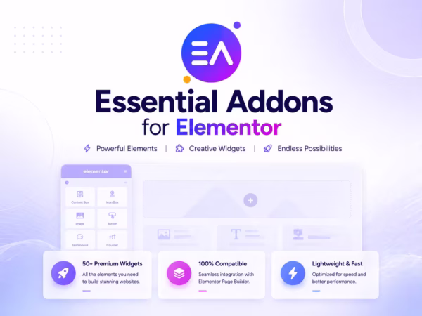 Essential Addons for Elementor Plugin – Advanced Widgets & Design Elements for WordPress