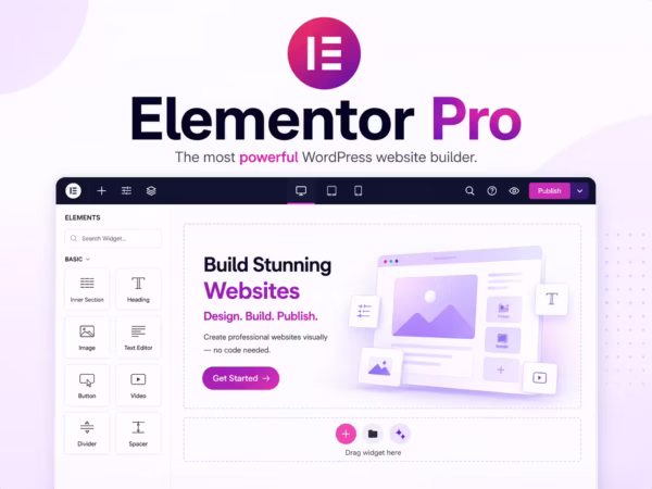 Elementor Pro WordPress Page Builder – Drag & Drop Website Design Plugin