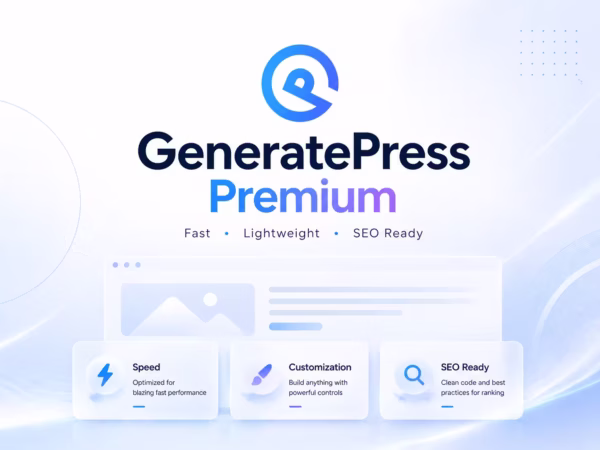GeneratePress Premium WordPress Theme – Lightweight, Fast & Customizable Website Framework