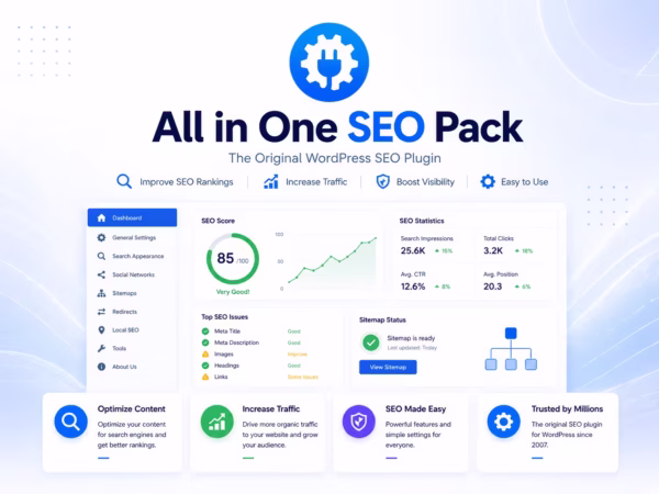 All in One SEO Pack WordPress Plugin – Complete SEO Optimization & XML Sitemap Tools