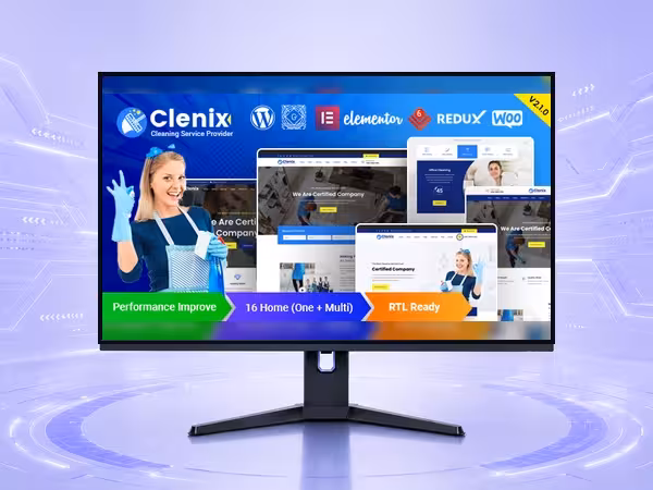 Clenix WordPress Theme - Modern Responsive Website Builder Template product preview