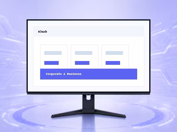 Blurb WordPress Theme - Modern Responsive Website Builder Template product preview