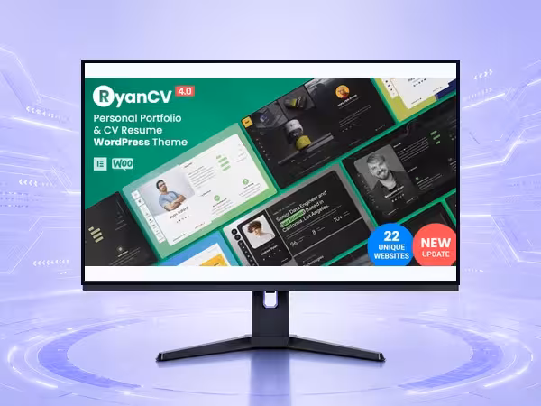 RyanCV WordPress Theme - Creative Portfolio and Agency Website Builder product preview
