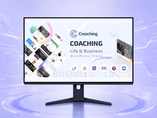 Coaching WordPress Theme - Modern Responsive Website Builder Template product preview