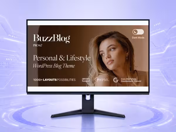 Buzz WordPress Theme - Clean Blog and Magazine Publishing Layout product preview