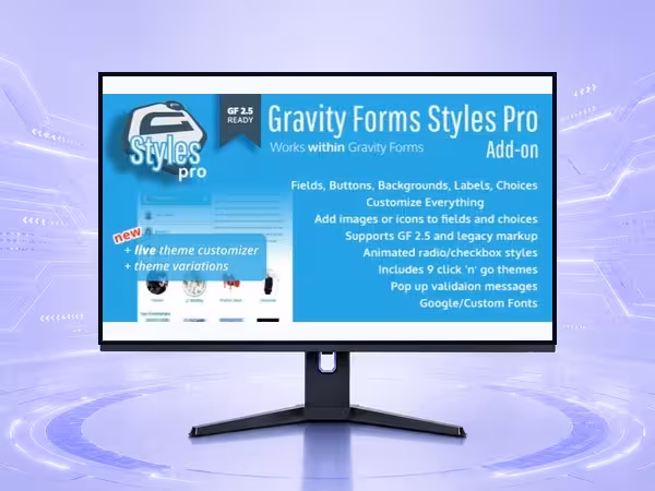 Gravity Forms Styles Pro Add-on WordPress Plugin - Form Builder and Data Collection Tools product preview