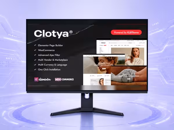 Clotya WooCommerce Theme - Responsive Store Builder for eCommerce Websites product preview