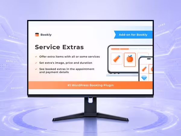 Bookly Service Extras (Add-on) WordPress Plugin - Booking, Calendar, and Scheduling Workflow Tools product preview