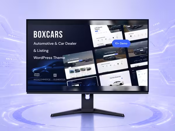 Boxcar WordPress Theme - Modern Responsive Website Builder Template product preview