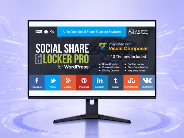 Social Share & Locker Pro WordPress Plugin - Social Marketing and Growth Automation Tools product preview