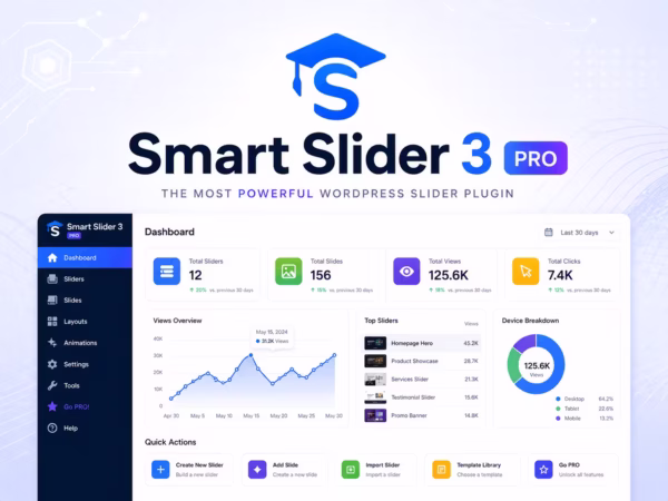 Smart Slider 3 Pro WordPress Plugin – Responsive Slider & Visual Content Builder