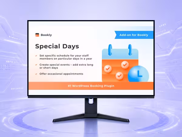 Bookly Special Days (Add-on) WordPress Plugin - Booking, Calendar, and Scheduling Workflow Tools product preview