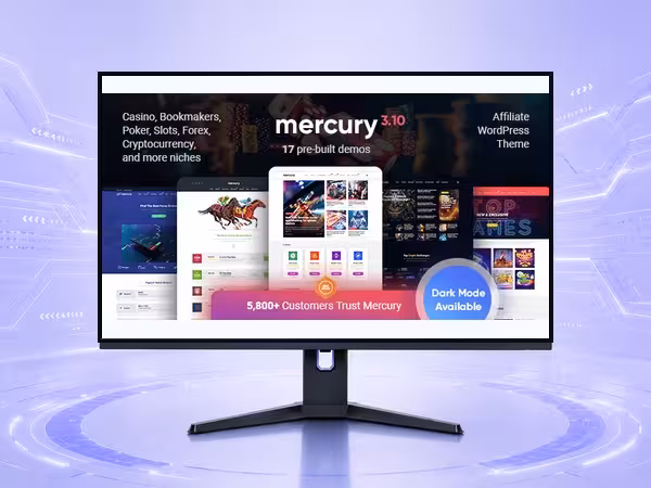 Mercury WordPress Theme - Clean Blog and Magazine Publishing Layout product preview