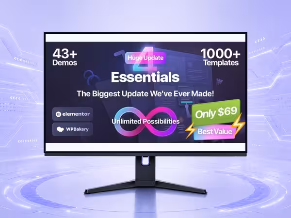 Essentials WordPress Theme - Modern Responsive Website Builder Template product preview