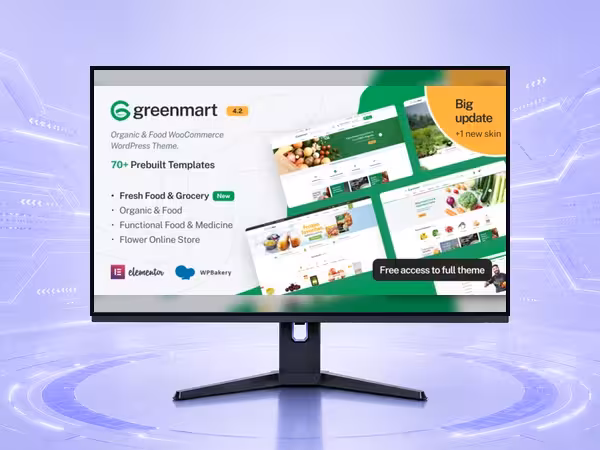 GreenMart WooCommerce Theme - Responsive Store Builder for eCommerce Websites product preview