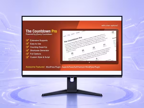 The Countdown Pro WordPress Plugin - Site Utility and Workflow Enhancement Tools product preview
