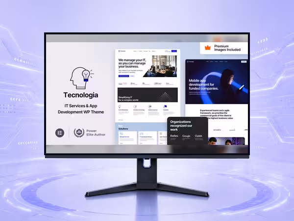 Technologia WordPress Theme - Modern Responsive Website Builder Template product preview