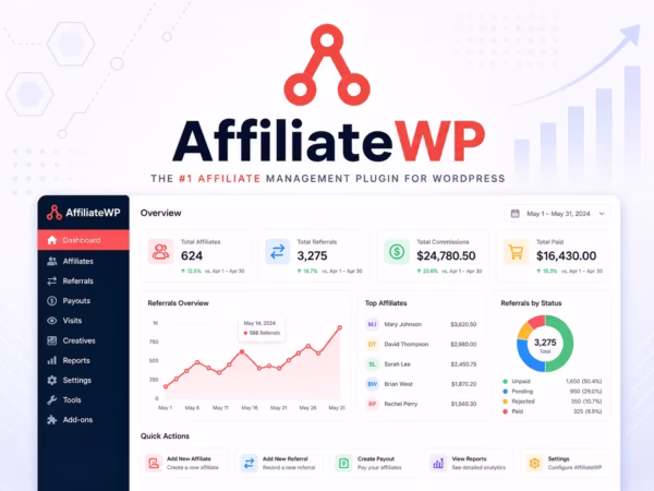 AffiliateWP WordPress Plugin – Affiliate Program & Referral Tracking System