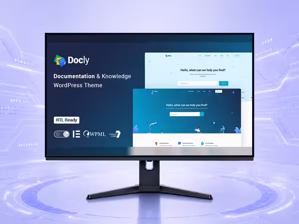 Docly WordPress Theme - Modern Responsive Website Builder Template product preview