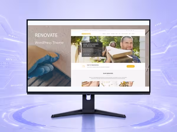 Renovate WordPress Theme - Modern Responsive Website Builder Template product preview