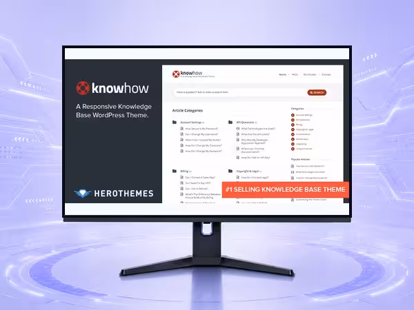 KnowHow WordPress Theme - Modern Responsive Website Builder Template product preview