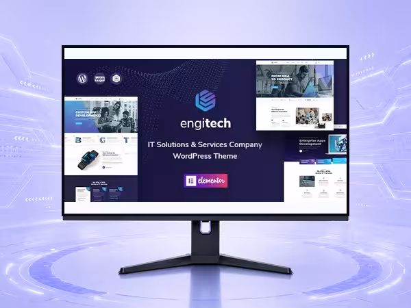Engitech WordPress Theme - Modern Responsive Website Builder Template product preview