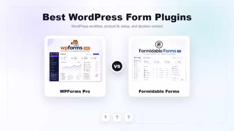 Featured image for Best WordPress Form Plugins: WPForms Pro vs Formidable Forms Pro