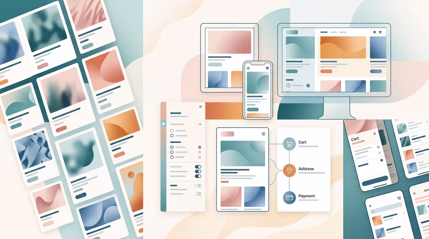 Abstract editorial featured image for Best WooCommerce Themes: How to Choose a Theme That Actually Sells.