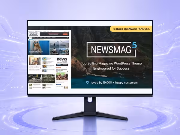 Newsmag WordPress Theme - Clean Blog and Magazine Publishing Layout product preview