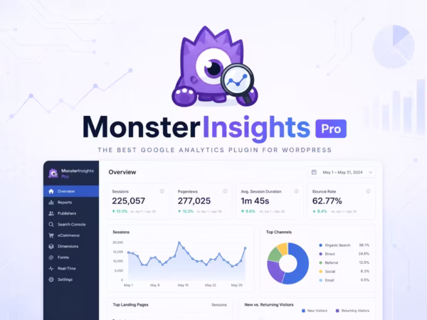 MonsterInsights Pro WordPress Analytics Plugin – Google Analytics Dashboard & Tracking