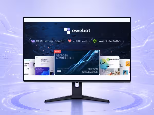 Ewebot WordPress Theme - Modern Responsive Website Builder Template product preview