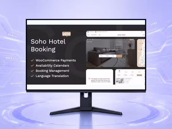 Soho Hotel Booking Calendar For WordPress WooCommerce Theme - Responsive Store Builder for eCommerce Websites product preview