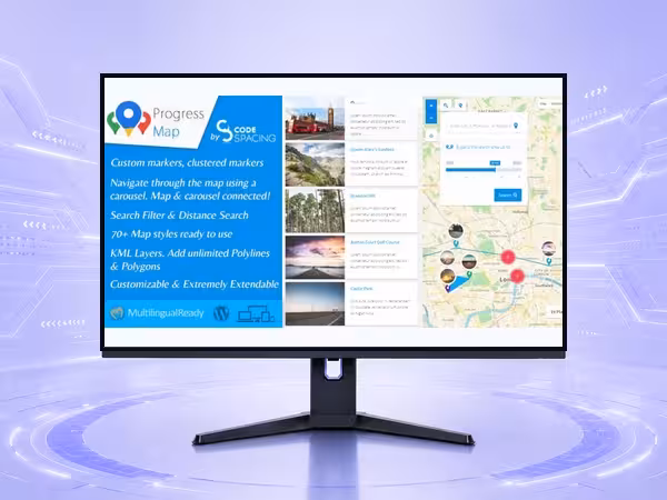 Progress Map WordPress Plugin - Maps, Directory, and Location Tools product preview