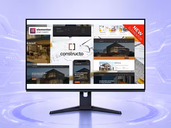 Constructo WordPress Theme - Modern Responsive Website Builder Template product preview