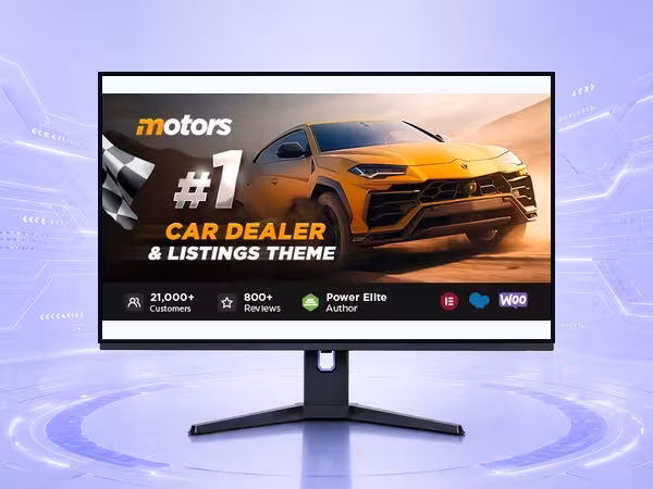 Motors WordPress Theme - Modern Responsive Website Builder Template product preview