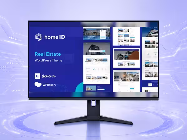 HomeID WordPress Theme - Modern Responsive Website Builder Template product preview