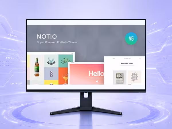 Notio WordPress Theme - Modern Responsive Website Builder Template product preview