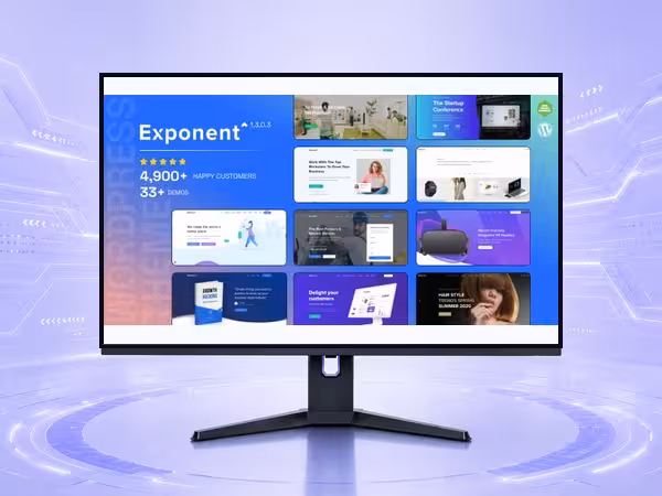Exponent WordPress Theme - Modern Responsive Website Builder Template product preview