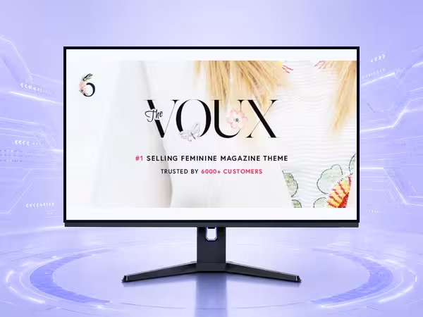 The Voux WordPress Theme - Clean Blog and Magazine Publishing Layout product preview