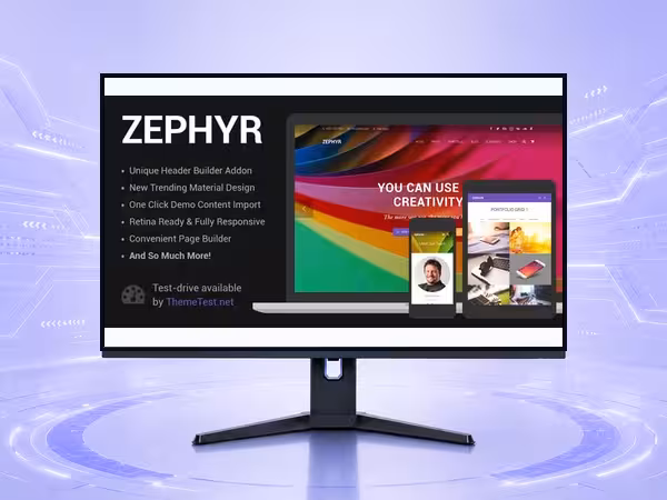 Zephyr WooCommerce Theme - Responsive Store Builder for eCommerce Websites product preview