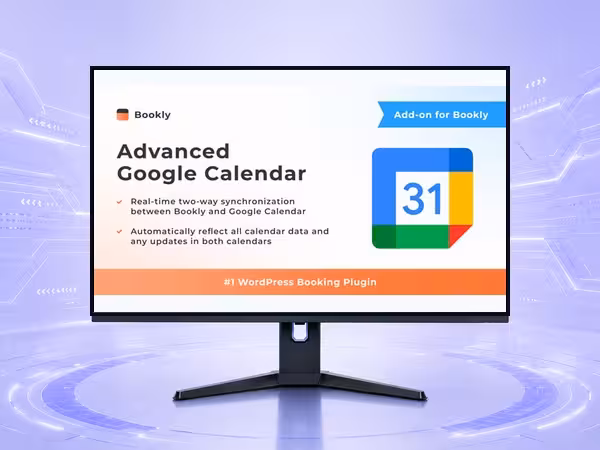 Bookly Advanced Google Calendar (Add-on) WordPress Plugin - Booking, Calendar, and Scheduling Workflow Tools product preview