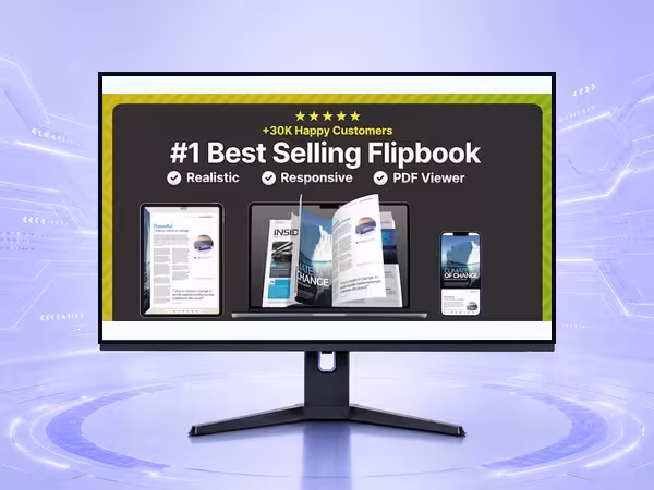 Real 3D FlipBook PDF Viewer WordPress Plugin - Media, Gallery, and Content Display Tools product preview