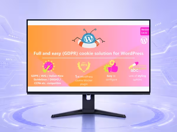 Complete GDPR / AVG / CCPA Cookie Compliance WordPress Plugin - Security, Privacy, and Compliance Tools product preview