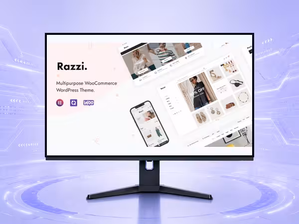 Razzi WooCommerce Theme – Modern eCommerce WordPress Theme with Clean Design product preview