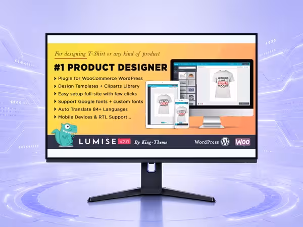Product Designer for WooCommerce WordPress | Lumise WooCommerce Plugin - Store Management and eCommerce Workflow Tools product preview