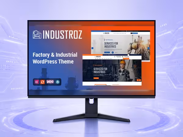 Industroz WordPress Theme - Modern Responsive Website Builder Template product preview