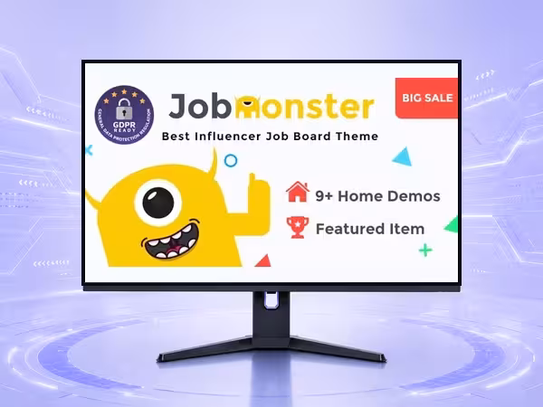 Jobmonster WordPress Theme - Modern Responsive Website Builder Template product preview