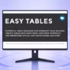 Easy Tables WordPress Plugin - Page Builder and Front-End Layout Tools product preview