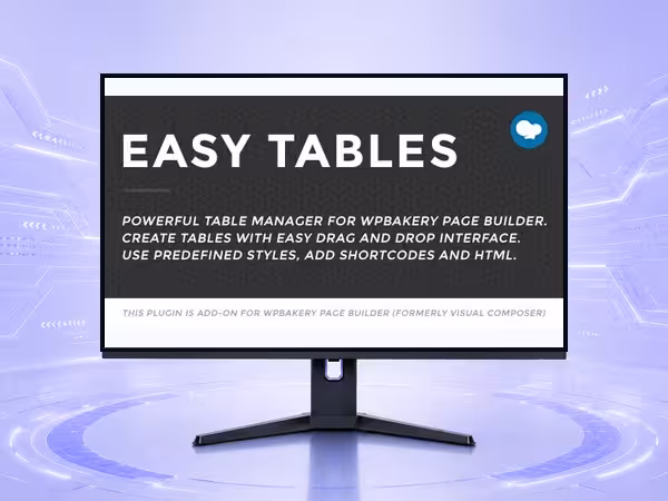 Easy Tables WordPress Plugin - Page Builder and Front-End Layout Tools product preview